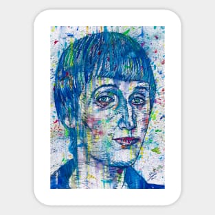 ANNA AKHMATOVA watercolor portrait .2 Sticker